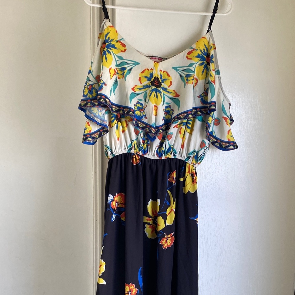 Johnny Was Multicolor Floral Dress